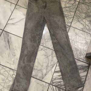 Ag Adriano Goldschmied Gray Straight-Leg Jeans